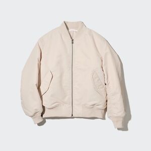 Uniqlo Women's Bomber Jacket in Cream